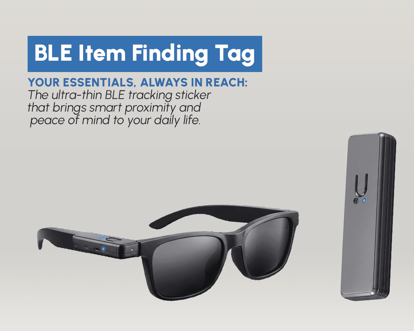 Ultra-Thin BLE Item Tracking Sticker