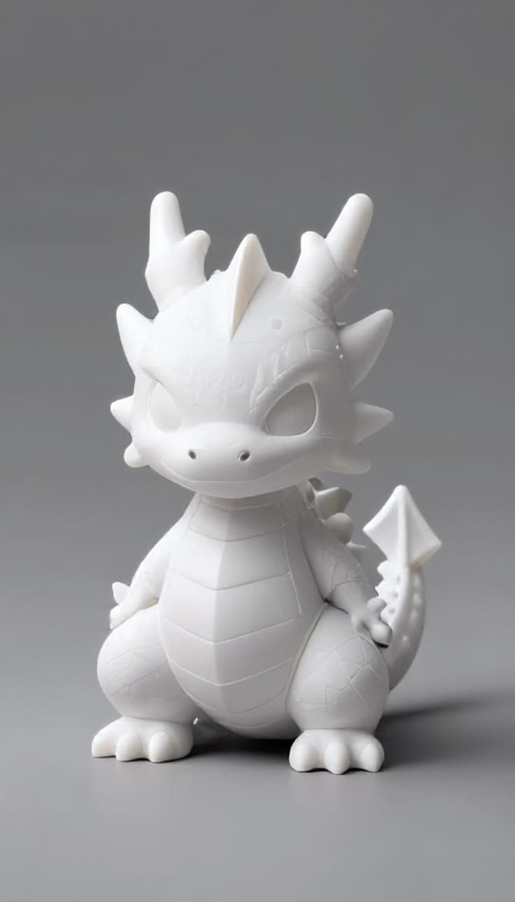 3D printed dragon model