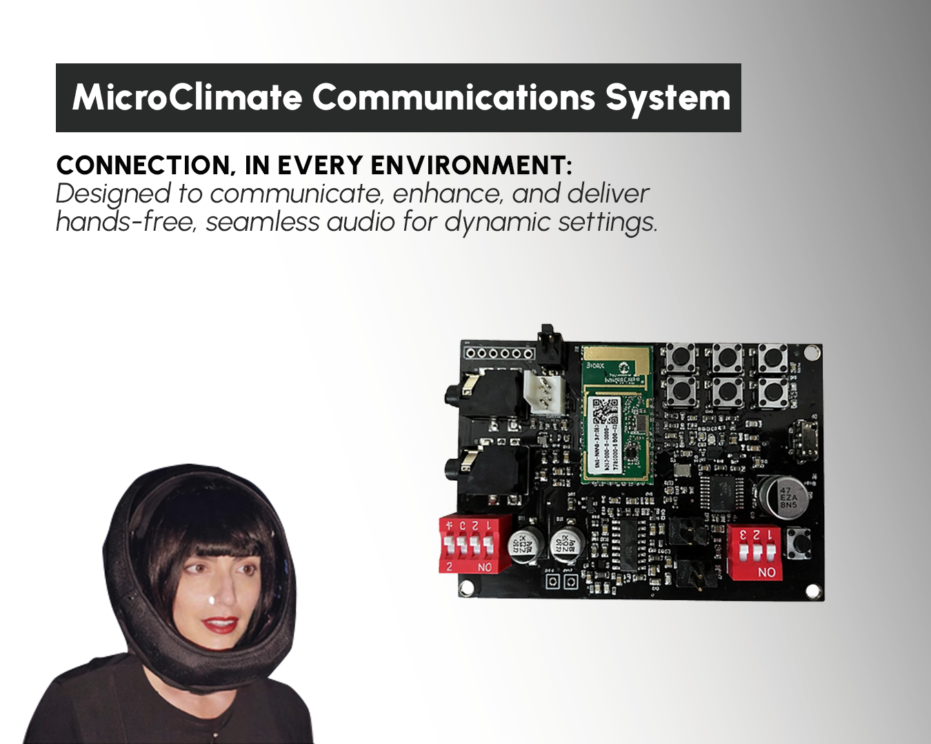 MicroClimate Helmet Comms System